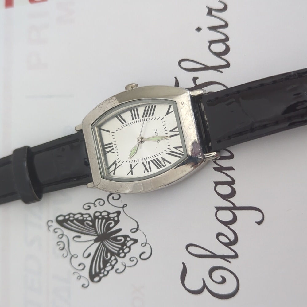 Watch by Quartz w/Silver Hardware